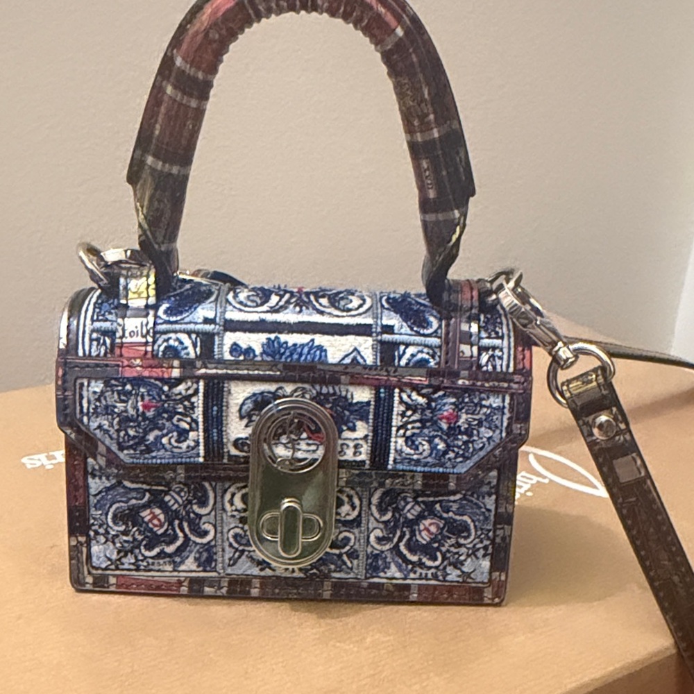 Christian Louboutin Elisa Nano Embroidered top handle bag